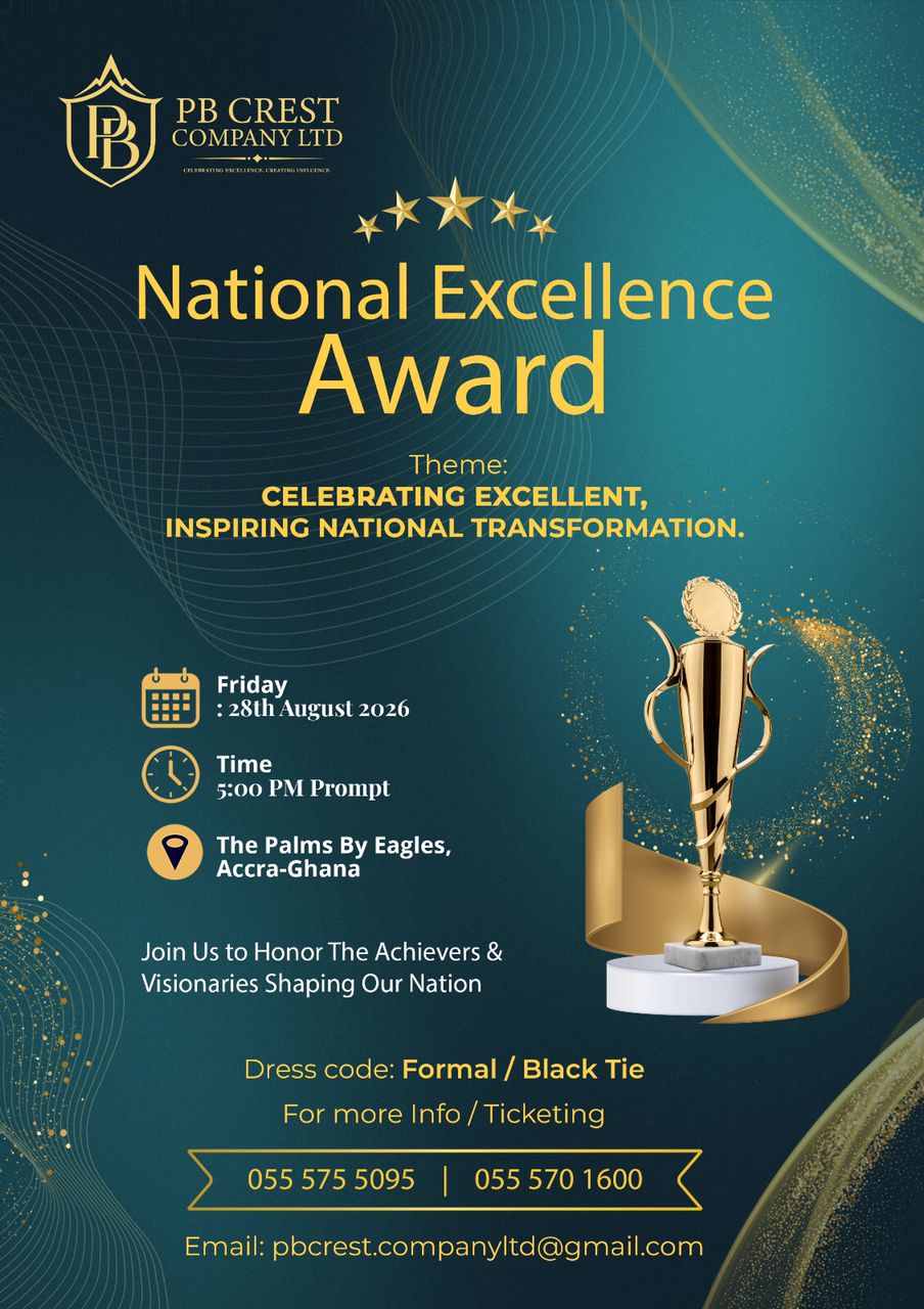 National Excellence Award — Official Event Flyer